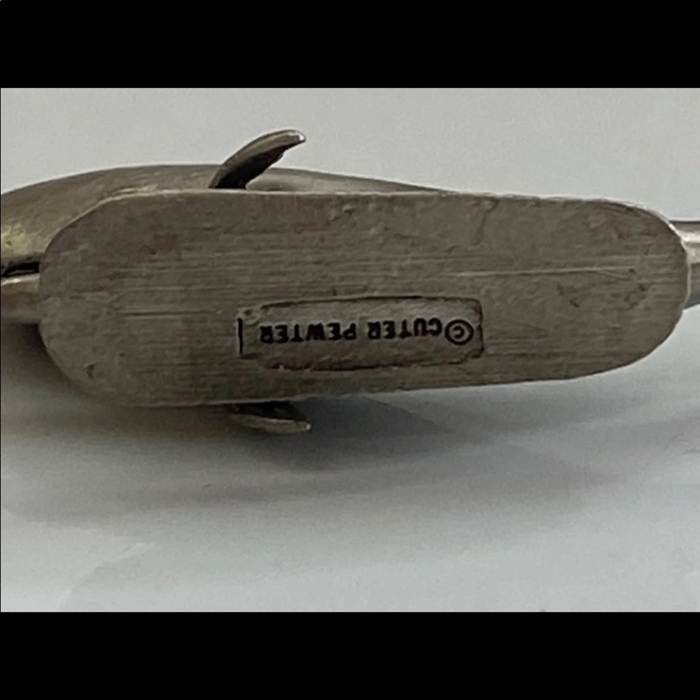 Set of Pewter whales - Picture 4 of 12